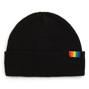 Rainbow PRIDE Shop Rainbow Patch Beanie KURT GEIGER LONDON
